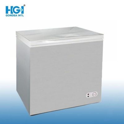 Congélateur commercial à ouverture de plafond, porte vitrée unique, congélateur à coffre 162L, modèle Bd/Bc-162qg