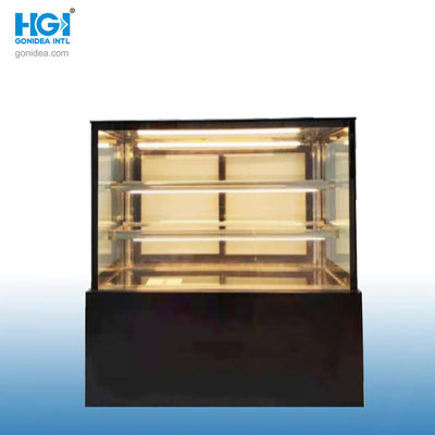 Vérificateur de gâteaux commerciaux de grande capacité refroidisseur de verre boulangerie vitrine armoire vitrine Hcs-18f