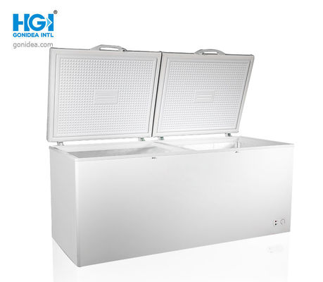 Porte de pliage de Gonidea R134a PCM électrique de congélateur profond de coffre de 818 litres blanc