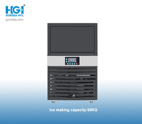400w machine automatique commerciale de distributeur de glace d'hôtel de la machine à glaçons 60kg 132lbs