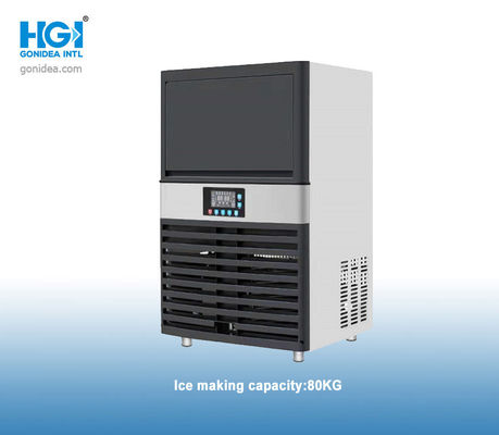 économie d'énergie industrielle de machine à glaçons automatique de partie supérieure du comptoir d'acier inoxydable de 450W 80KG