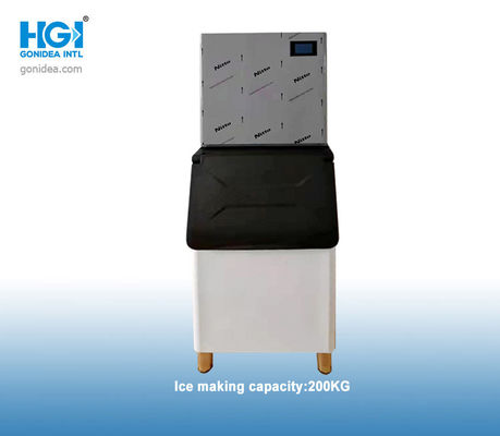 Bloc de glace commercial de R600a 200kg/24h faisant la machine à glaçons 1100W de cube en machine