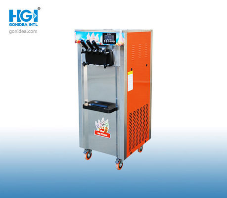 Poignée commerciale des fabricants de crème glacée de HGI 50Hz 2.8KW trois pour le yogourt glacé