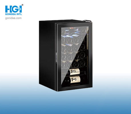 Étalage en verre Mini Table Screen Touch de stockage de vin rouge de porte de zone simple