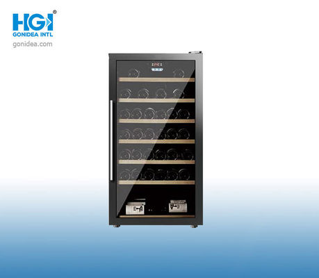 Étalage plus frais électrique 190L de Cabinet de vin de porte en verre simple de zone