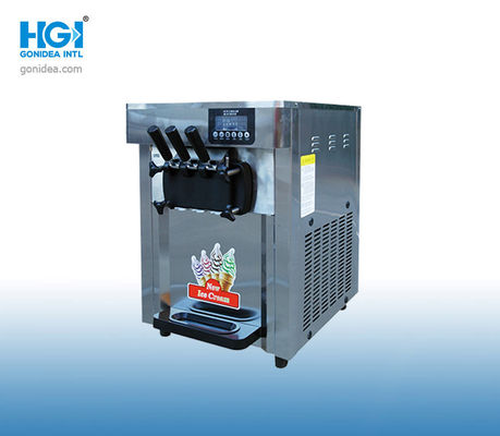 Machine commerciale 2300W de fabricant de crème glacée de service doux de dessus de Tableau