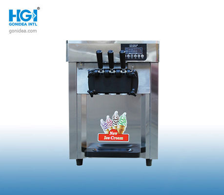 Modèle Small Commercial de Tableau de machine de crème glacée mou de trois saveurs