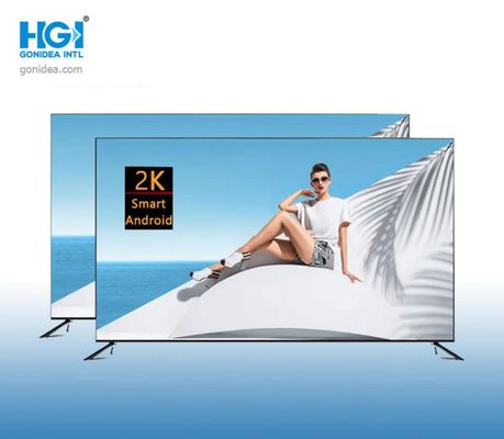 Haute résolution sans frontière de l'écran TV d'affichage à cristaux liquides d'OEM 2K HD LED