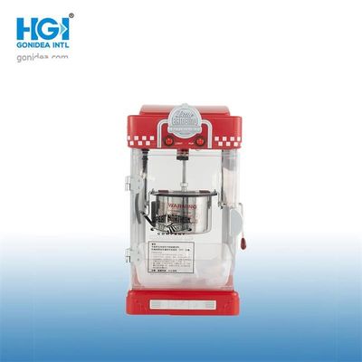 Mini Popcorn Maker Machine de table rouge automatique 220V 300W portatif