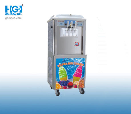 Crème glacée mou de refroidissement à l'air faisant la machine 16 - 18Kg/H